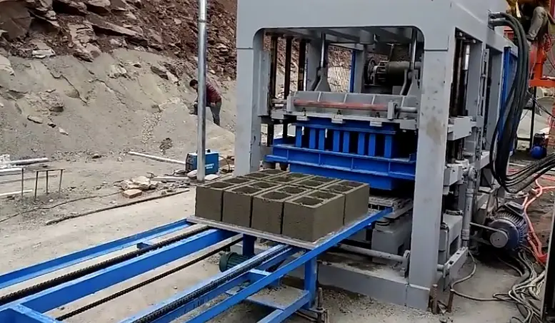 QT6-15 automatic concrete brick making machine 6 15 5 block making production machine line