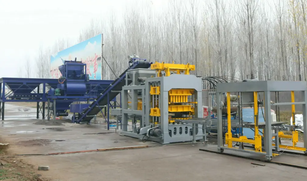 QT8-15 fully automatic hollow brick making machine QTJ8 15 BLOCK MACHINES automatic hollow brick making machine