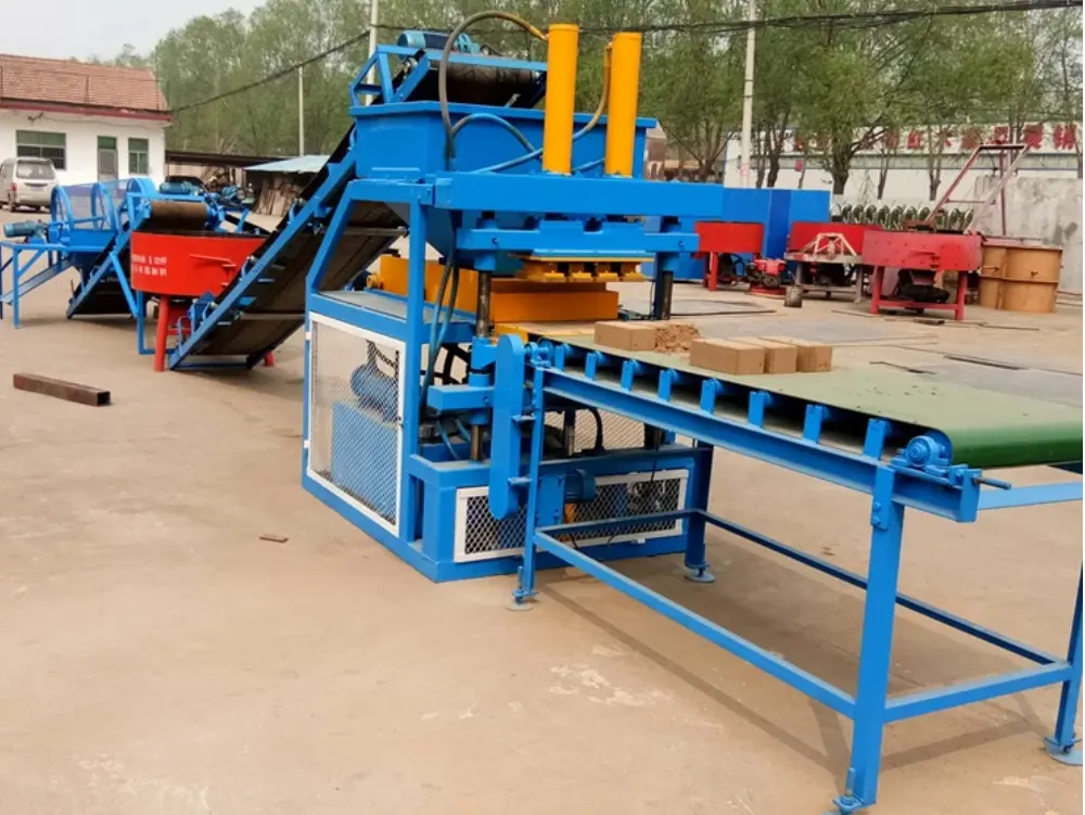 QT4-10 hydraulic clay brick making machine clay brick machine 1 clay brick machine