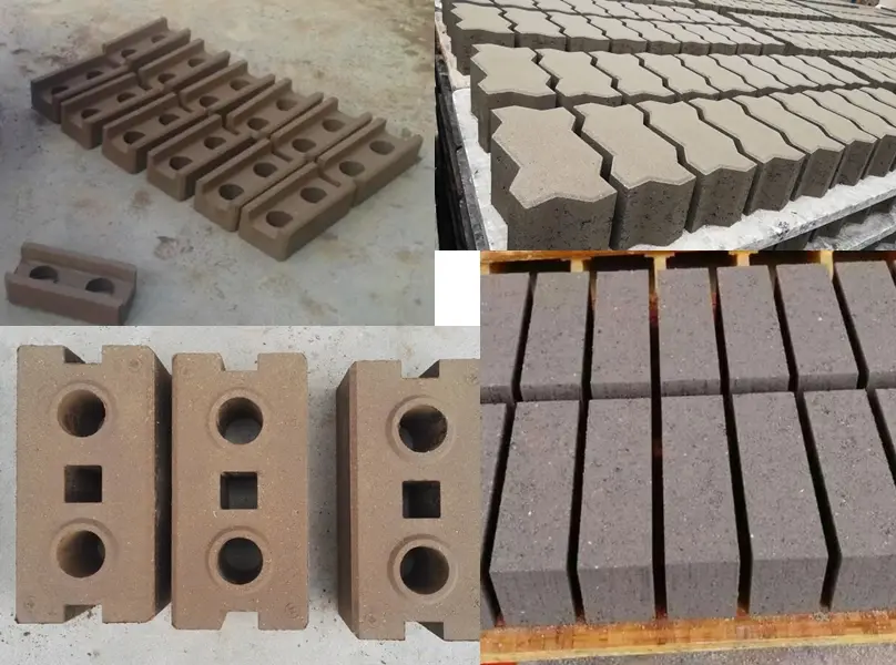QT10-10 Hydraulic clay brick press machine different clay blocks interlock clay blocks