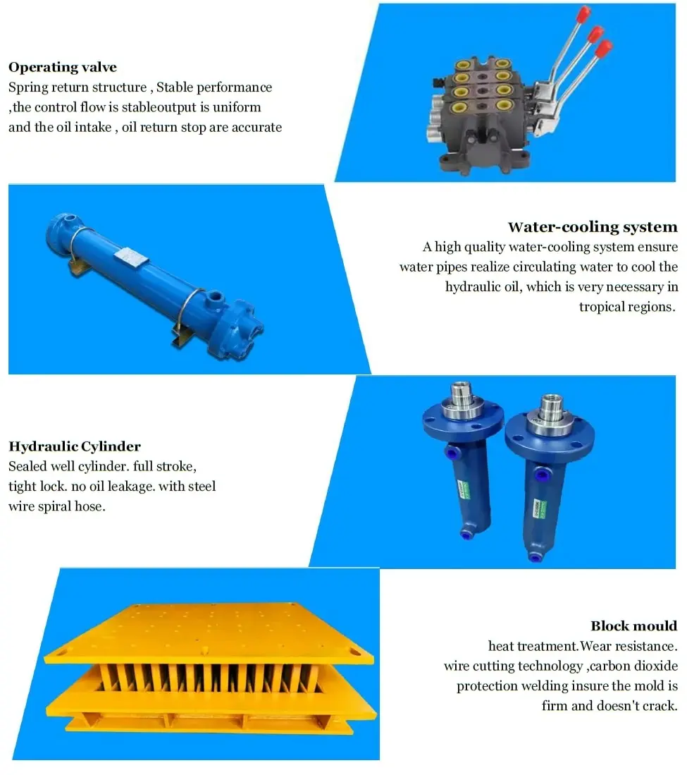 QT4-30 hydraulic brick making machine part details 1 hydraulic brick machine with diesel engine