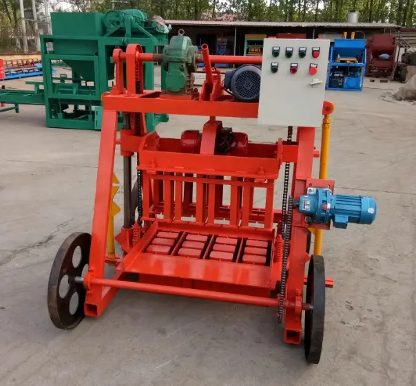 QMR4-45 Movable concrete block making machine qmr4 45 block machine movable concrete block making machine
