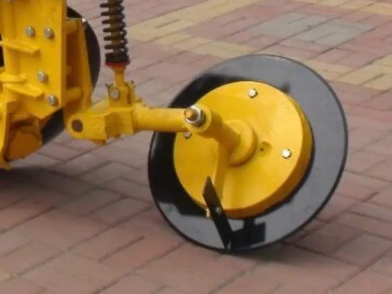 disc plow spring tail wheel