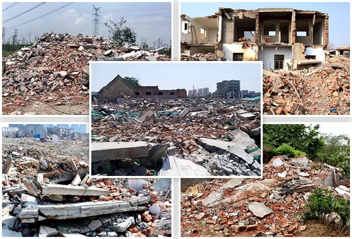 block material construction waste