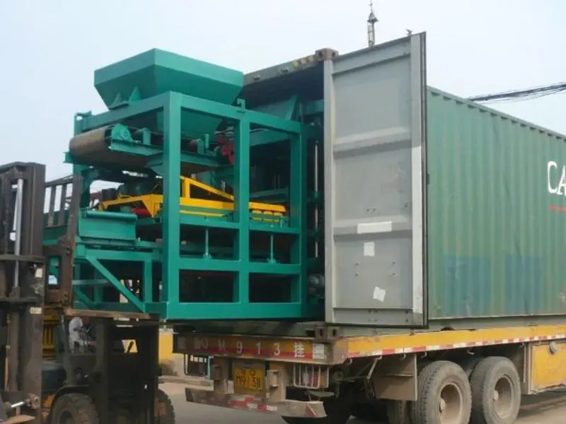 QT6-15 Automatic Brick Machine Project in Uzbekistan QT4 25 block making machine delivery to Uzbekistan QT4-25 block making machine delivery to Uzbekistan