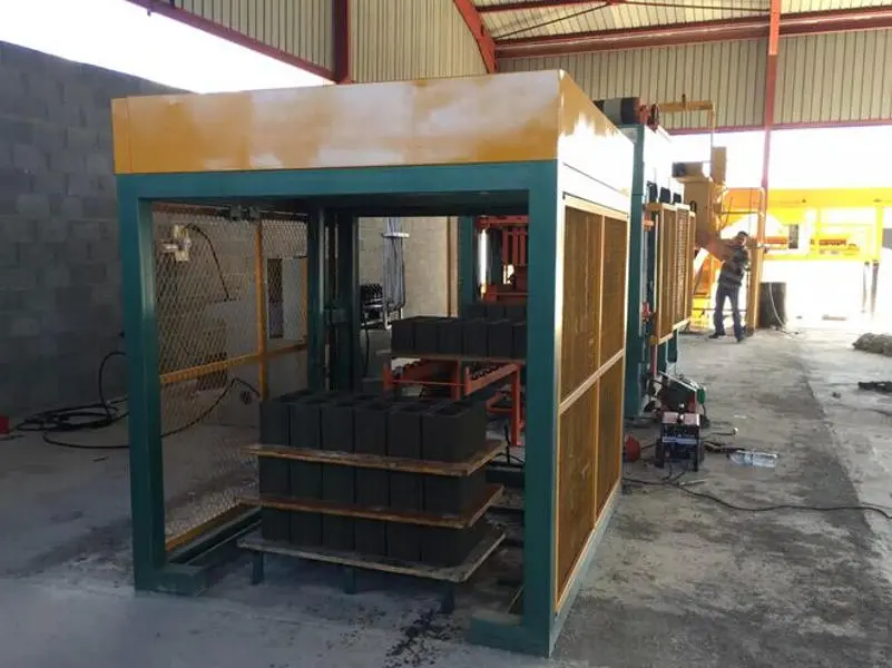 QT6-15 Automatic Brick Machine Project in Uzbekistan QT6 15 BLOCK MAKING MACHINE QT6-15 Automatic Brick Machine Project in Uzbekistan