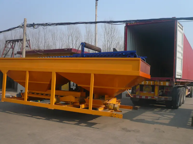 batching machine load container QT8-15 block production line in Nigeria